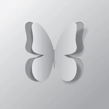 Paper butterfly Illustrazione stock