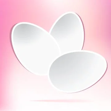 Paper card with easter eggs.  + EPS8 Stock Illustration