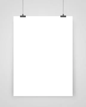 Paper card on a gray background Stock Photos