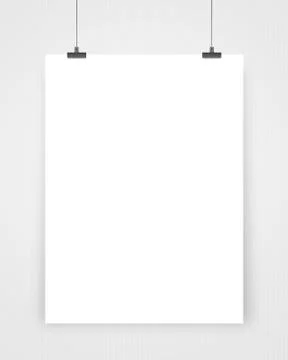 Paper card on a gray background Stock Photos