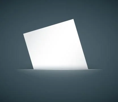 Paper card hidden Stock Illustration