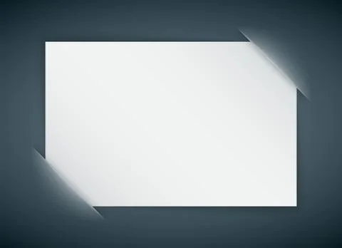 Paper card hidden Illustrazione stock
