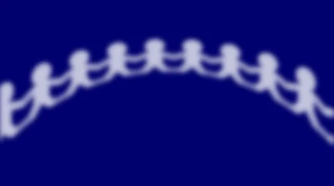 PAPER CHAIN of GHOSTS2 Stock Footage 37382563