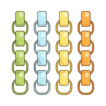 Paper chain Stock Illustration