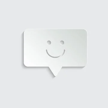 Paper Chat - vector icon Stock Illustration