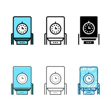 Paper chips dryer edition machine color icon vector Illustrazione stock