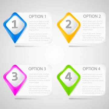 Paper choice pointers eps10 vector illustration Stock Illustration