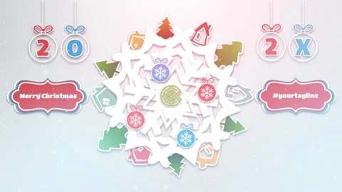 Paper Christmas for After Effects Modèle After Effects