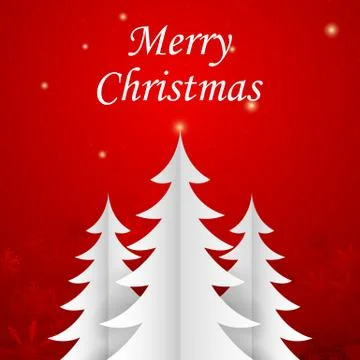 Paper Christmas Tree Stock Illustration