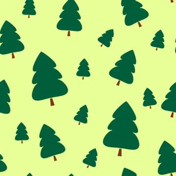 Paper Christmas trees Stock Illustration