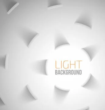 Paper circle banner with drop shadows Stock Illustration