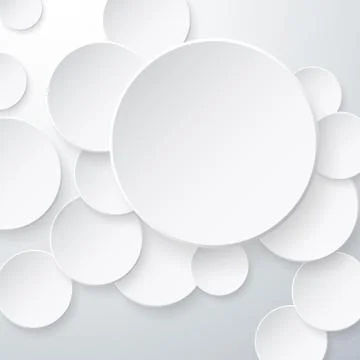 Paper Circles Background Stock Illustration