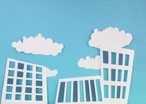 Paper city Stock Photos