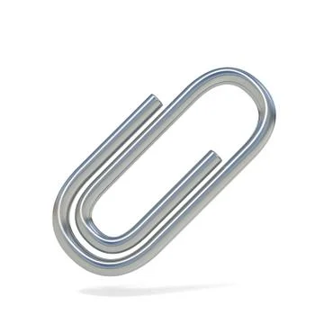 Paper clip. 3D Stock Illustration