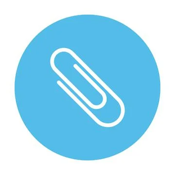Paper clip attachment icon vector for graphic design, logo, web site, social Stock Illustration