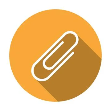 Paper clip attachment icon vector for graphic design, logo, web site, social Illustrazione stock