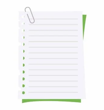 Paper Clip Binder Stock Illustration
