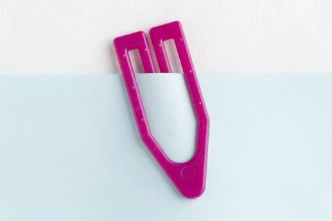 Paper clip with blank note Stock Photos