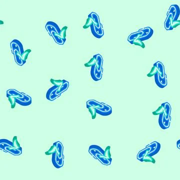 Paper clip check mark isometric icon seamless pattern Stock Illustration