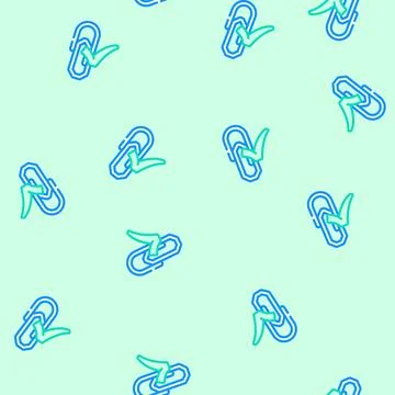 Paper clip check mark vector seamless pattern Stock Illustration