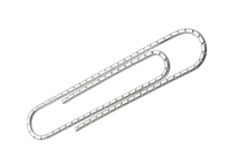 Paper clip (with clipping path) Stock Photos