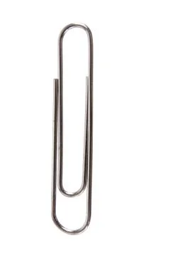 Paper clip close up Stock Photos