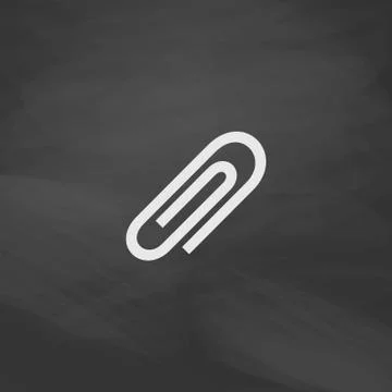 Paper clip computer symbol Stock Illustration