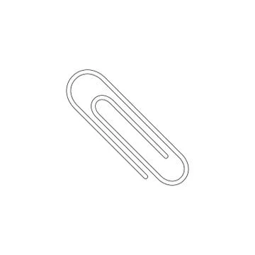 Paper clip. flat vector icon Stock Illustration