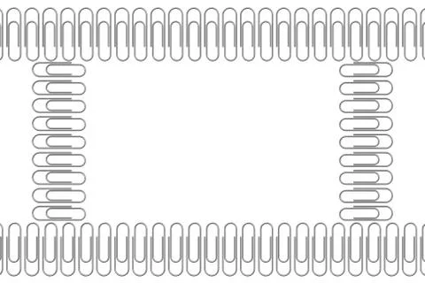 Paper clip frame 스톡 일러스트