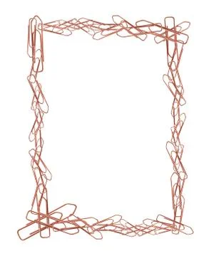 Paper clip frame Stock Photos