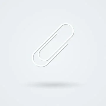 Paper clip icon. Stock Illustration