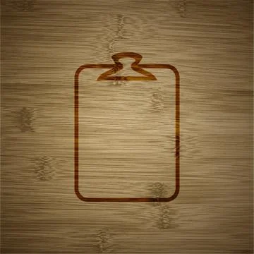 Paper clip icon symbol Flat modern web design with long shadow and space for  Stock Illustration