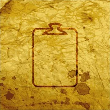 Paper clip icon symbol Flat modern web design with long shadow and space for  Stock Illustration