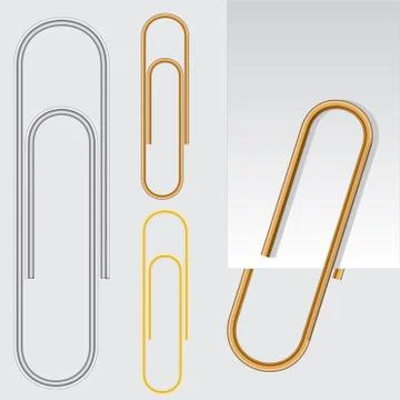 $paper clip Stock Illustration