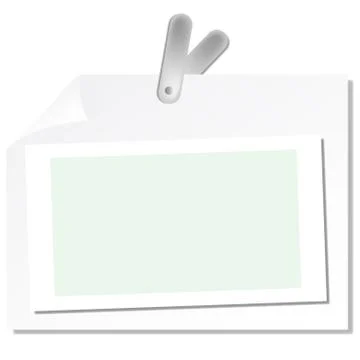 Paper with clip Stock Illustration