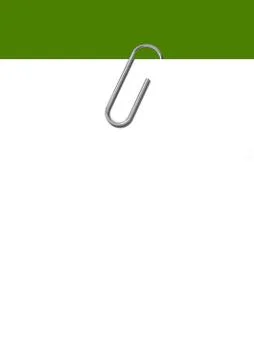 Paper clip isolated on a white background Stock Illustration
