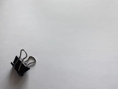 Paper clip isolated on white background 스톡 사진