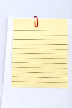 Paper with clip Stock Photos