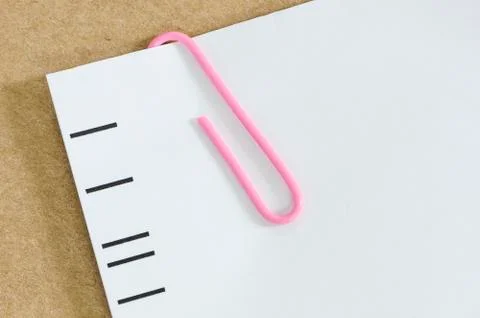 Paper with clip Stock Photos