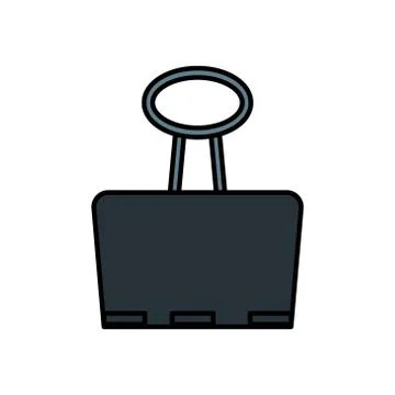 Paper clip vector design template illustration Stock Illustration