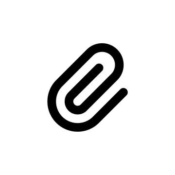 Paper clip. Vector icon design. Stock Illustration