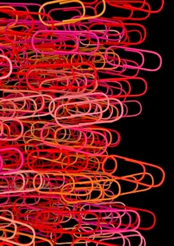 Paper clips background Illustrazione stock
