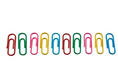 Paper clips Stock Illustration