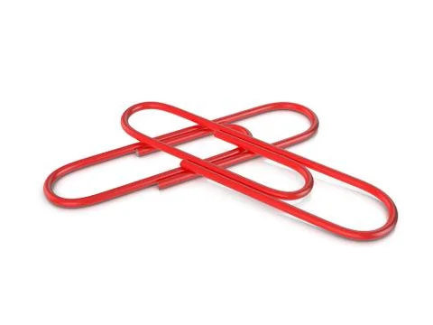 Paper clips Stock Illustration