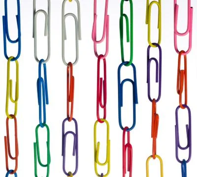 Paper clips Stock Photos