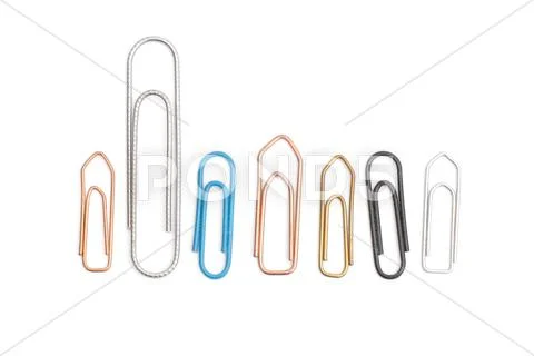 Paper clips Stock Photos