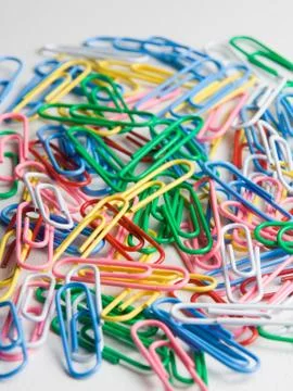 Paper clips Stockfoto's