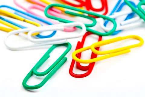 Paper Clips Stock Photos