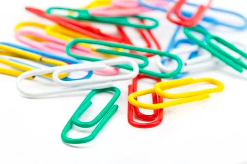Paper Clips Stock Photos