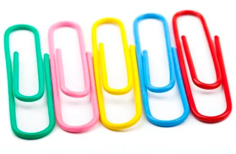 Paper Clips Stock Photos